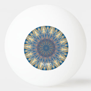 Bolinha De Ping Pong Caleidoscópio Azul Chakra Thunder_Cove