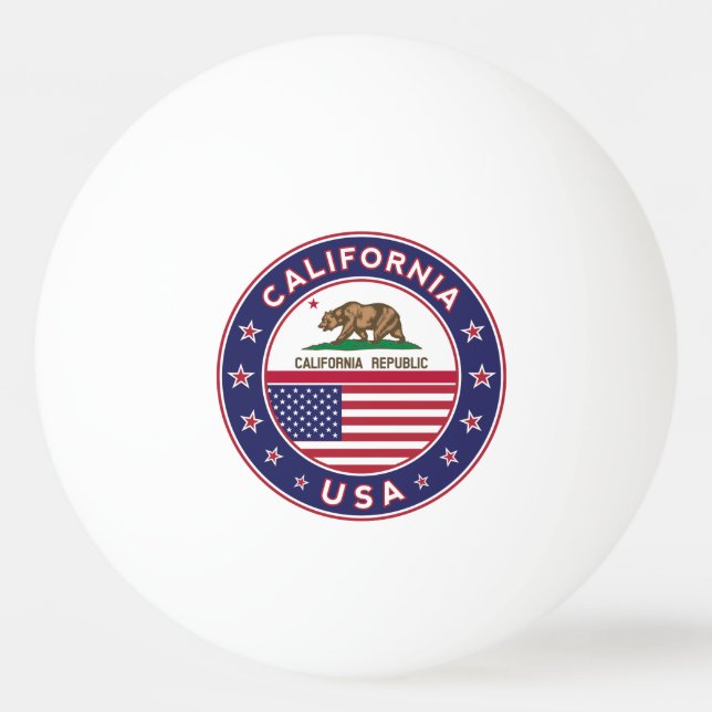 Bolinha De Ping Pong Califórnia (Frente)