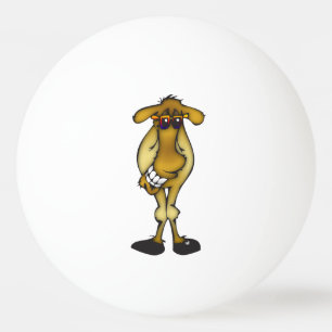 Bolinha De Ping Pong Camelo legal com sombras