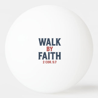 Bolinha De Ping Pong Caminhe pela Fé 2 Cor 5:7 
