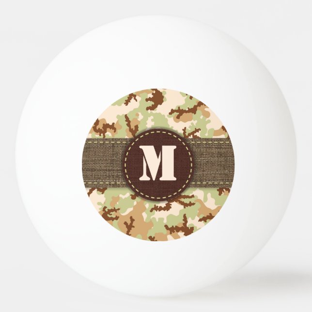 Bolinha De Ping Pong Camuflagem do deserto (Frente)