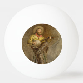 Bolinha De Ping Pong Cantando Cowboy Espanhol com música cauboi tocando