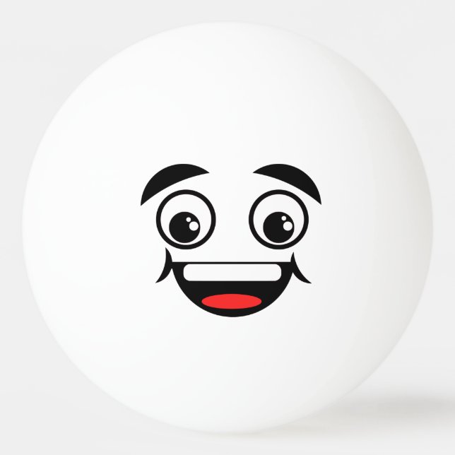 Bolinha De Ping Pong Cara alegre (Frente)