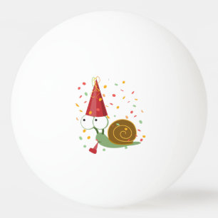 Bolinha De Ping Pong Caracol do partido dos confetes