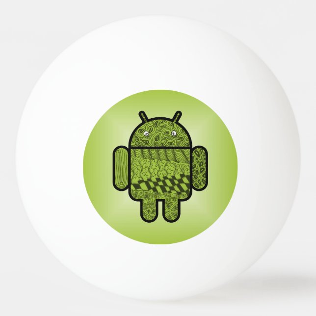 Bolinha De Ping Pong Caráter de porta de Paisley para Android™ (Frente)