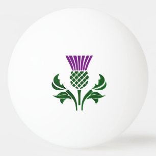 Bolinha De Ping Pong Cardo escocês do emblema