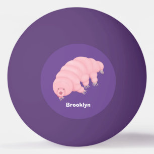 Bolinha De Ping Pong Cartografia de ursos-d'água, cor-de-rosa-branca,