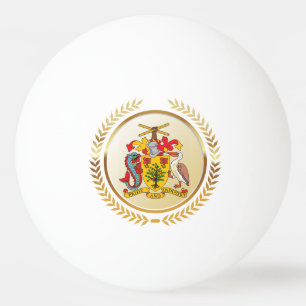 Bolinha De Ping Pong Casaco de Armas de Barbados