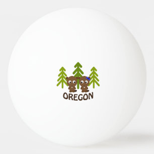 Bolinha De Ping Pong Casal Cute Beaver Oregon