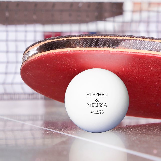 Bolinha De Ping Pong Casamento Personalizado Aniversário de Casamento N (Criador carregado)