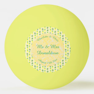 Bolinha De Ping Pong Casamento Tropical de Verão, Abacaxi e Folhas de P