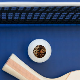 Bolinha De Ping Pong Castanho-Leopardo