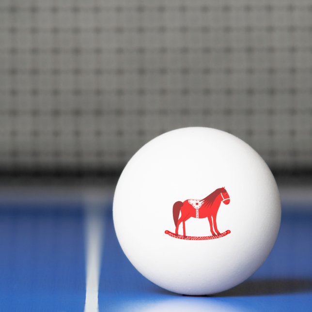 Bolinha De Ping Pong Cavalo Rocco de Natal escandinavo (Líquido)