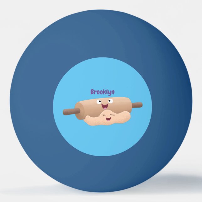 Bolinha De Ping Pong Cavilha rolante e cartoon para pastelaria (Frente)
