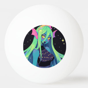 Bolinha De Ping Pong Celestial Neon Mermaid - Kawaii Siren Sósmico Vibe
