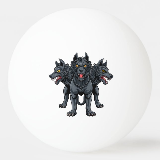 Bolinha De Ping Pong Cérbero (Frente)