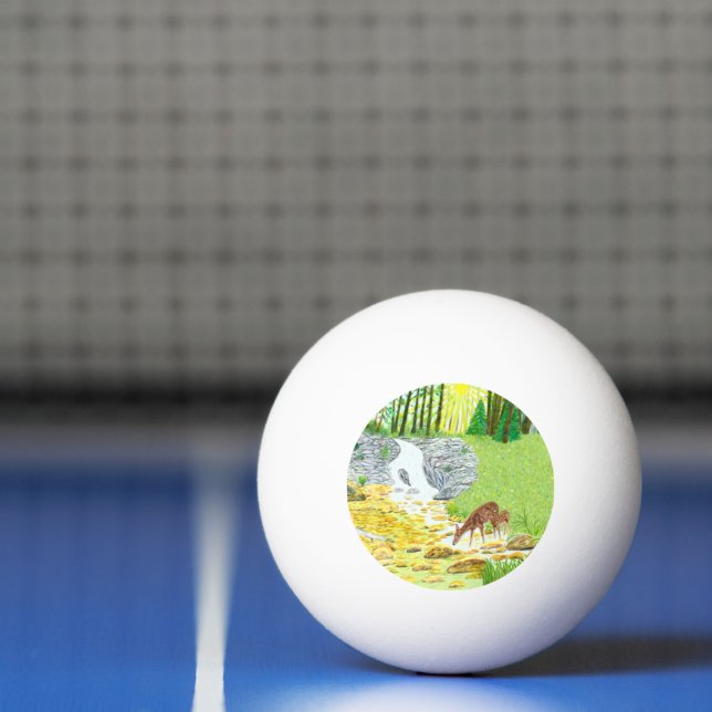 Bolinha De Ping Pong Cerva e Filhote (Líquido)