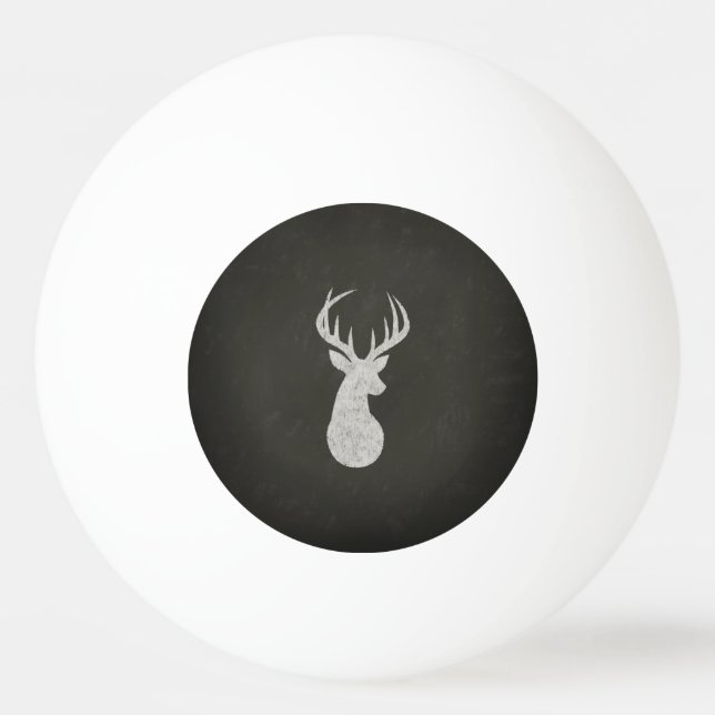 Bolinha De Ping Pong Cervos com o desenho de giz dos Antlers (Frente)