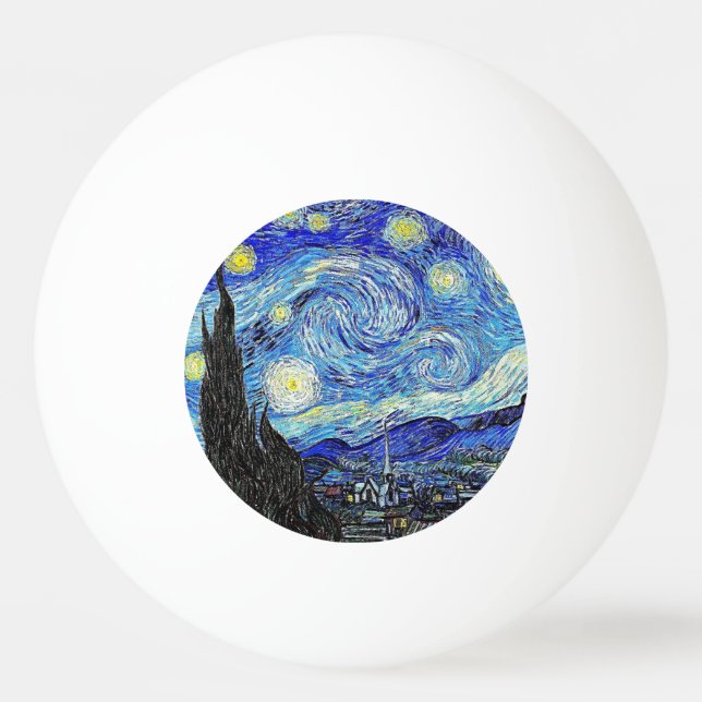 Bolinha De Ping Pong Céu Antigo Noite Estrelada (Frente)