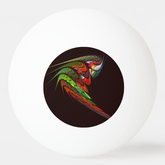 Bolinha De Ping Pong Chameleon Abstrato Art (Frente)