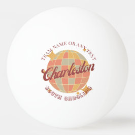 Bolinha De Ping Pong Charleston City South Carolina EUA mesa