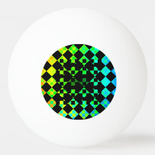Bolinha De Ping Pong Checkered Twist por Kenneth Yoncich