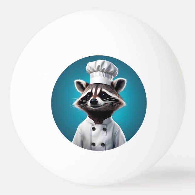 Bolinha De Ping Pong Chef Raccoon (Frente)
