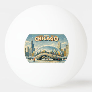 Bolinha De Ping Pong Chicago Bean in Winter ping pong ball