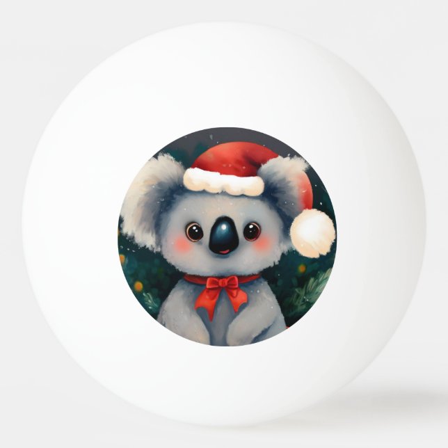 Bolinha De Ping Pong Christmas Koala (1) (Frente)