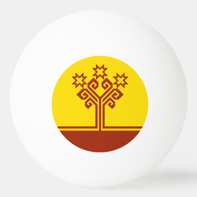 Bolinha De Ping Pong Chuvashia Flag (Frente)