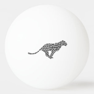 Bolinha De Ping Pong Cinza-leopardo e Cinza-luz