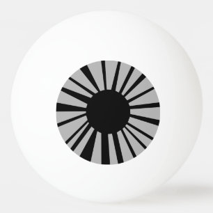 Bolinha De Ping Pong Cinza leve Olho e Almoço preto no globo ocular br