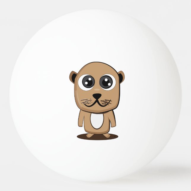 Bolinha De Ping Pong Clipe de caractere em branco (Verso)