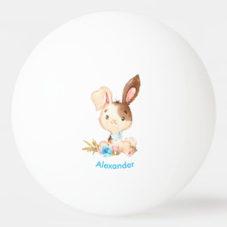Bolinha De Ping Pong Coelhinho Pequeno Azul