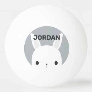 Bolinha De Ping Pong Coelho Bonito com Nome Personalizado