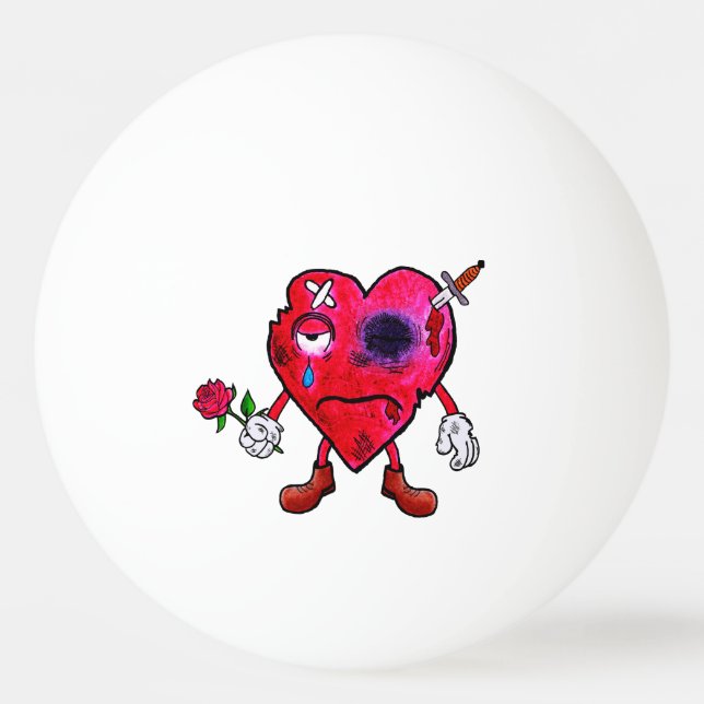 Bolinha De Ping Pong Cœur brisé  (Frente)