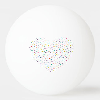 Bolinha De Ping Pong Cœur et petit cœurs - Amoureux du ping-pong