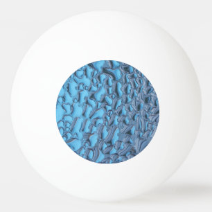 Bolinha De Ping Pong Colírio suave em vidro azul