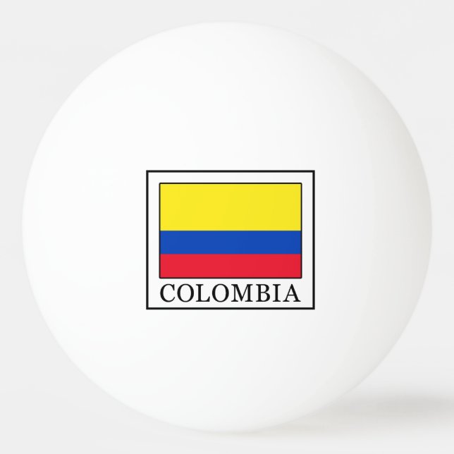 Bolinha De Ping Pong Colômbia (Frente)