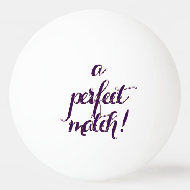 Bolinha De Ping Pong Combinação Perfeita  (Frente)