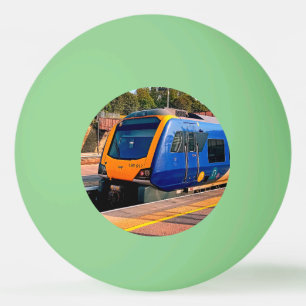 Bolinha De Ping Pong Comboio azul e amarelo