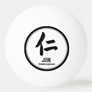 Bolinha De Ping Pong Compaixão JIN bushido virtude tatuagem samurai kan