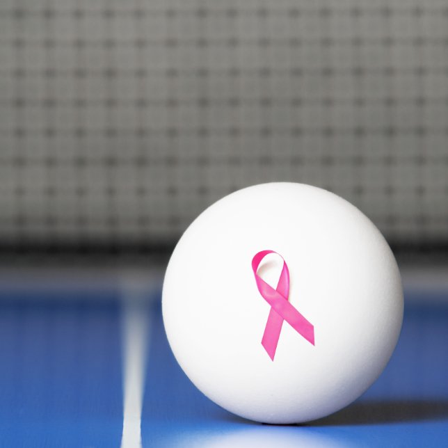 Bolinha De Ping Pong Conscientização do Câncer de Mama Laço Rosa (Líquido)