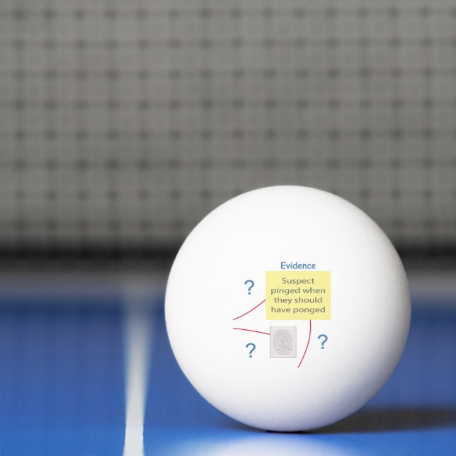 Bolinha De Ping Pong Conselho de Resolução de Crime Mistério (Líquido)