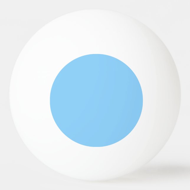 Bolinha De Ping Pong cor azul claro do céu (Verso)
