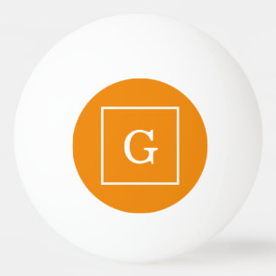 Bolinha De Ping Pong Cor - de - laranja branco moldado inicialmente Mon