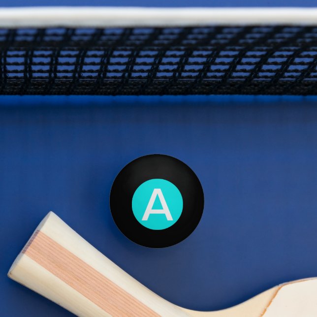 Bolinha De Ping Pong Cor Sólida Turquesa (Mesa)