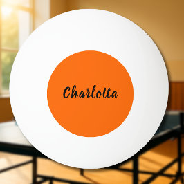 Bolinha De Ping Pong Cor Sólido Laranja Neon Sunset Personalizada