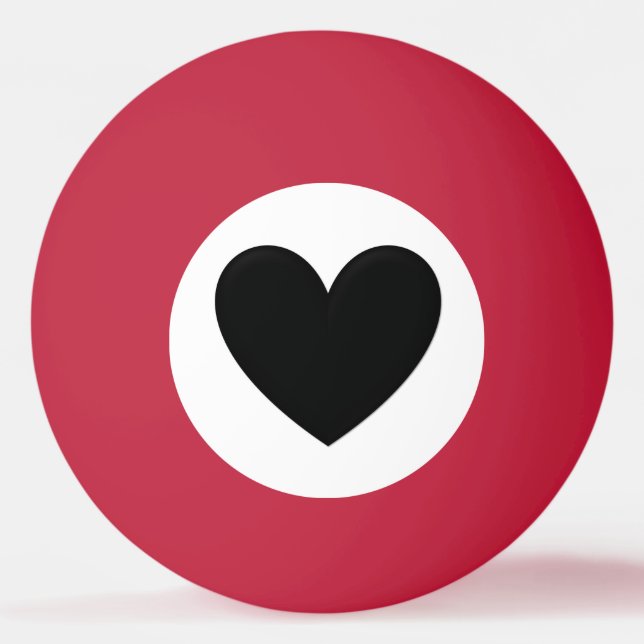 Bolinha De Ping Pong Coração inchado (Frente)