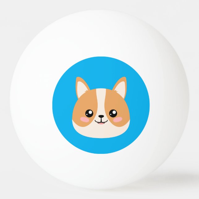 Bolinha De Ping Pong Corgi (Verso)